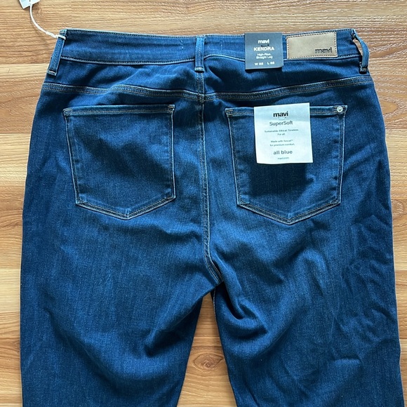 Mavi Kendra Indigo Supersoft High Rise Straight Leg Jean NWT - Picture 8 of 10